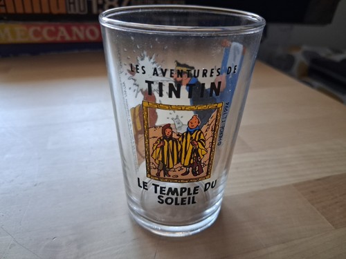 Herge tintin très - beau, verre