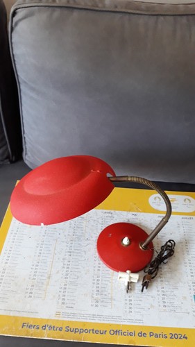 Lampe bureau metal rouge - bureau,