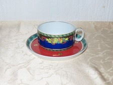 Design Porcelaine Rosenthal Versace Le Roi Soleil Tasse À Thé + Soucoupe N3