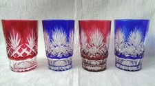 VAL SAINT LOUIS LAMBERT GLASS TUMBLER A THE CRYSTAL CUT COLOR AA