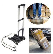 Diable à roulette chariot de transport à main pliable solide support max 35kg
