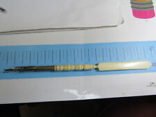 ANTIQUE SCULPTED BOVINE BONE FEATHER HOLDER -