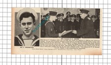 Able Seaman F Houghton St Loman and K F Boyne Brimnes WW2 -  1941 Clipping