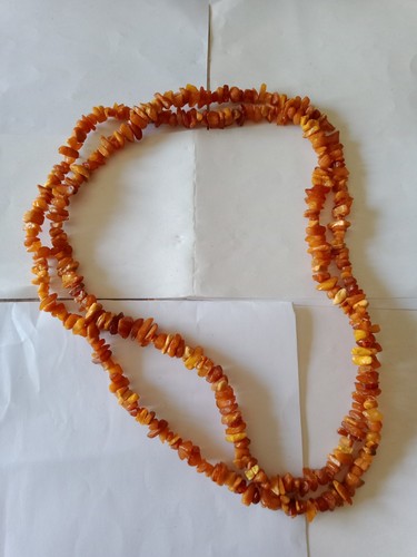 Collier opéra ambre brute - opéra,