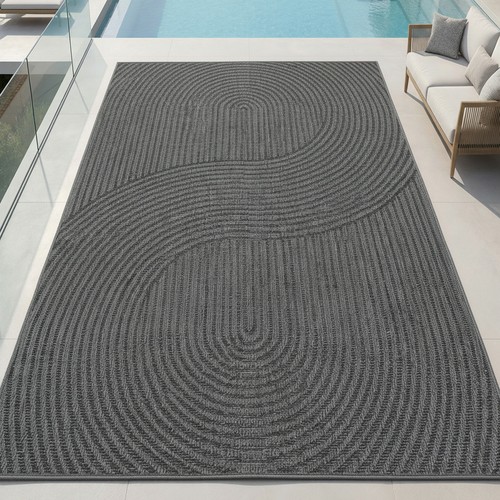 Tapis extérieur motif lignes