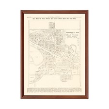 Old Map of Belle Fourche, SD 1949 - Vintage Belle Fourche So
