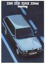 1987 BMW 3 SERIES TOURING E30 320i 325i 325iX 324td Brochure Brochure
