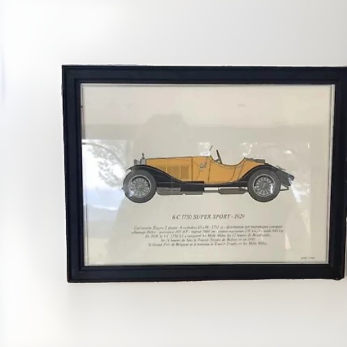 Estampe alfa romeo 1750 - 6,