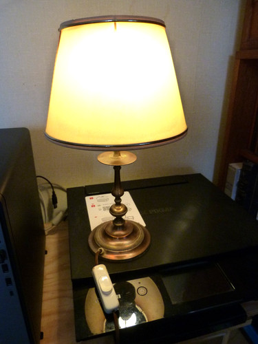 Lampe ancienne pied - , en