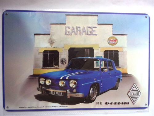 Plaque metal cm garage - metal,