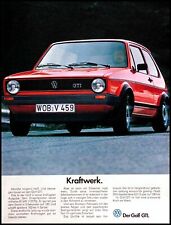 VW Golf 1, original advertising from 1979... VW Golf 1 GTI