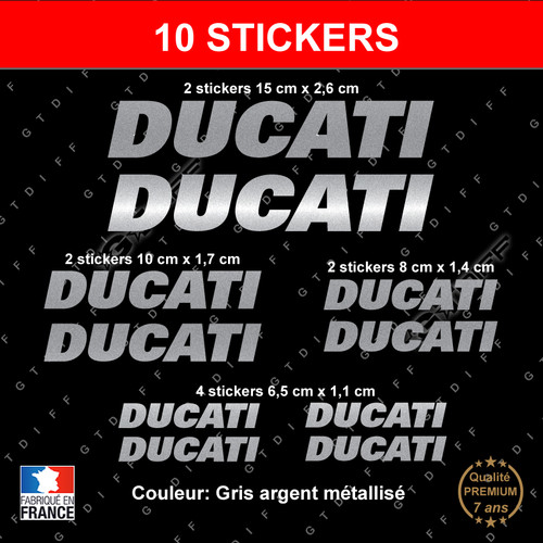 Stickers ducati gris - stickers,