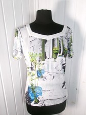 Top tee-shirt blanc imprimé AVENTURES DES TOILES petit 40 38 manches courtes