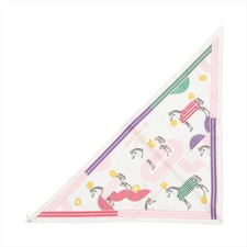 Hermès Triangle Garde Robe Pop Garde robes Pop Scarf Silk White