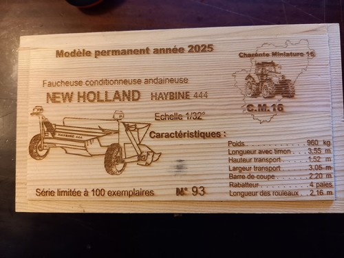 Faucheuse new holland - 1/32,