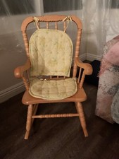 childrens wooden rocking chair