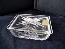 Coffret, boite en cristal Val St Lambert    COUP DE BALAI