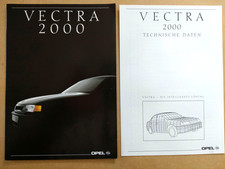 Opel Vectra A 2000 brochure 9.1989 + technical data