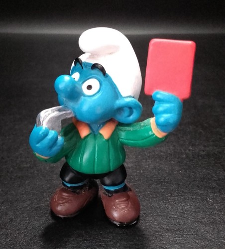 Figurine schtroumpf arbitre - figurine,