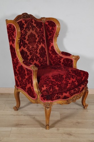 Bergère style louis noyer - bergère, xv