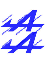 ALEZAN MODELS . STICKER . VINYL ADHESIVE 75 MICRONS . BOTTOMLESS .
