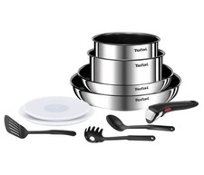 TEFAL INGENIO Emotion Batterie de cuisine 10 p, Induction, Acier inoxydable,