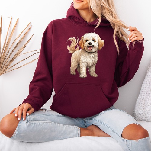 Pull capuche graphique - pull, à