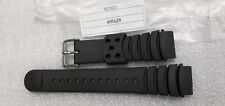 Seiko 4KR3JZR 4KR3NZR Genuine Black Plastic/Resin Strap by Seiko 20mm/2.0cm