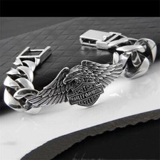 Eagle Harley Motorcycle Exquisite Bracelet Thick Solid Men's Bracelet
