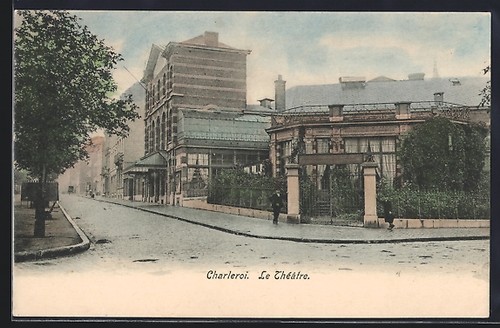 Cpa charleroi théâtre - le,