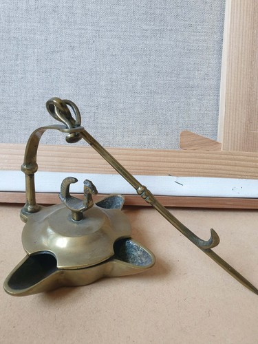 Ancienne petite lampe - à, huile