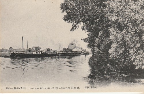 Cpa mantes vue sur seine - mantes,