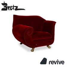 Bretz Gaudi Tissu Fauteuil Rouge