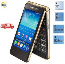 Samsung Galaxy Golden i9235 Flip Smartphone 16GB+1.5GB Unlocked 3G GSM 2G 3.7"