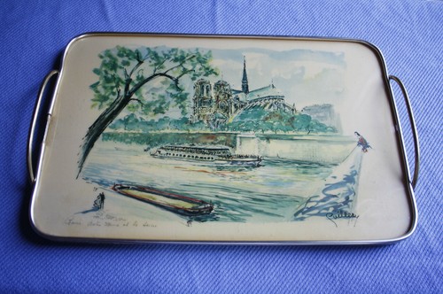 Plateau ancien plastique et - ancien,