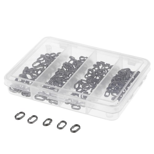200pcs anneaux fendus ovales