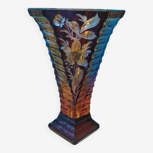 Vase art déco - art, cristal