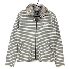 GAASTRA Veste En Tricot À Zip Complet Grise Femme Taille L