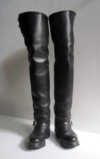 WESCO BIG BOSS Boots black leather men 10 B vintage custom made biker motorcycle