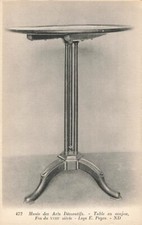 Postcard Table en acajou Mahogany Table Late 18th Century France DB