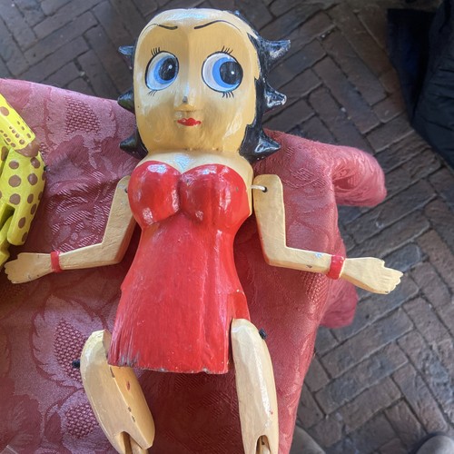 Marionnettes bois betty boop - bois, h