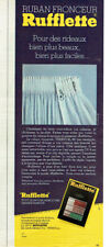 Advertising 1120 1980 Rufflette Darker Ribbon Thervoil 60 Curtains