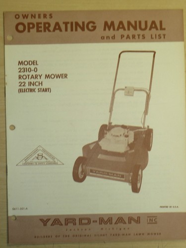 Vintage yard man - vintage, rotary