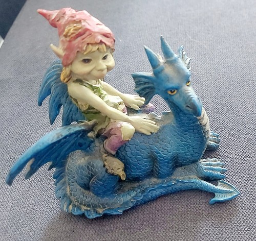 Figurine dragon elfe - figurine, en