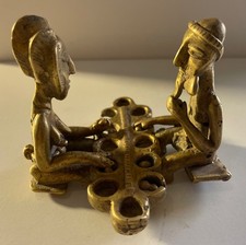 Bronze Akan Ghana scène jeu