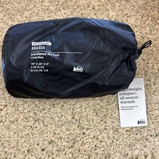 REI Co-Op Backpacking Helix Insulated Air Pad LONG WIDE Washed Blue 78x24x3 -NEW