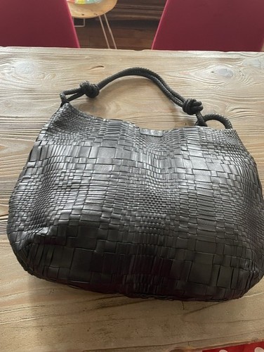 Sac main cuir noir - cuir,