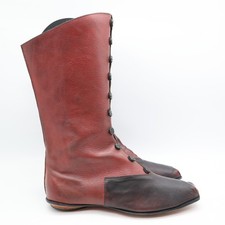 CYDWOQ Handmade Brown Red Leather Boots Women’s Eu 38 Hand Made in USA