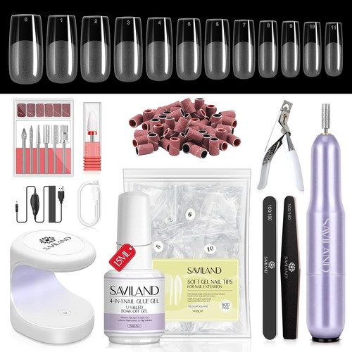 Gel nail kit 500 pcs - nail,