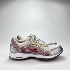 Reebok EasyTone White Silver Red Athletic Running Shoes Sneakers Women's Size 8